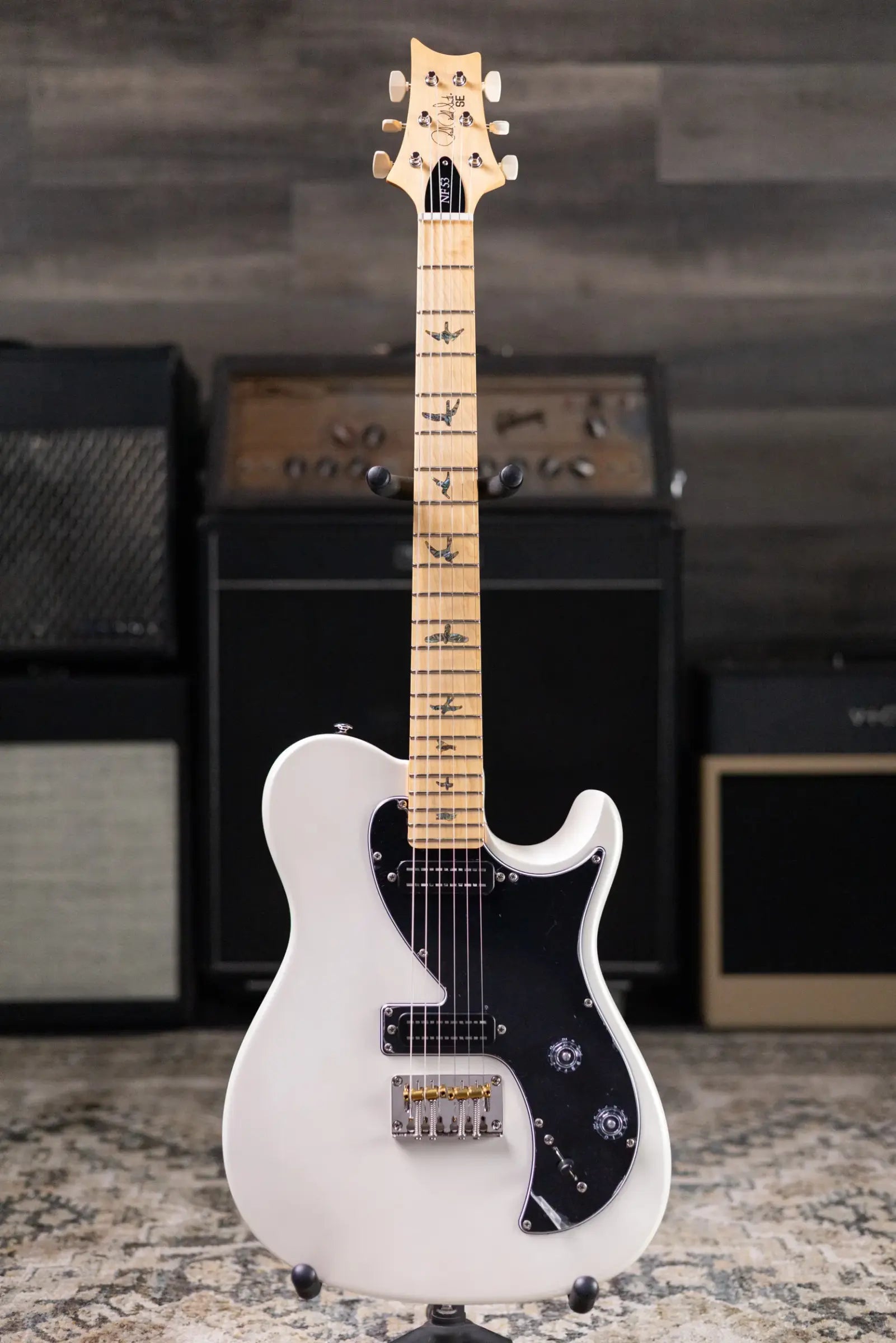 PRS SE NF53 Electric Guitar - White Pearl with Gig Bag