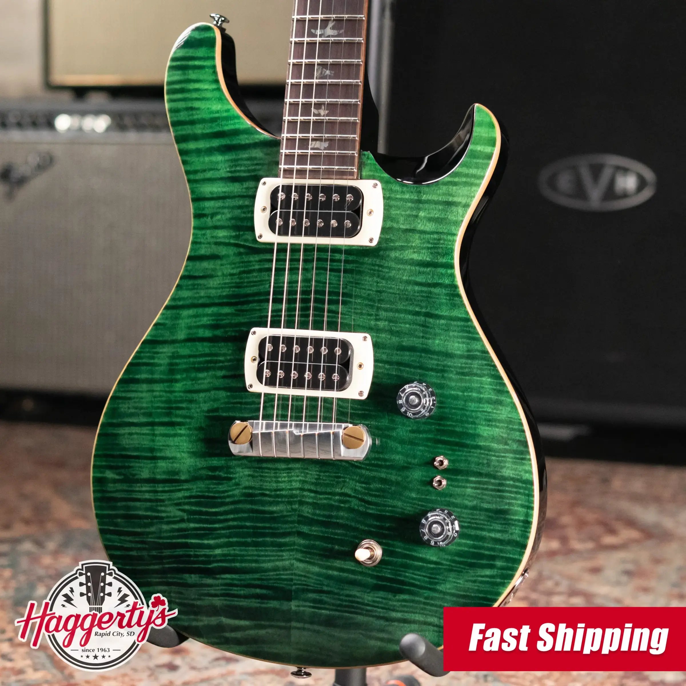 PRS SE Paul's Guitar Electric Guitar - Teal Black with Gig Bag