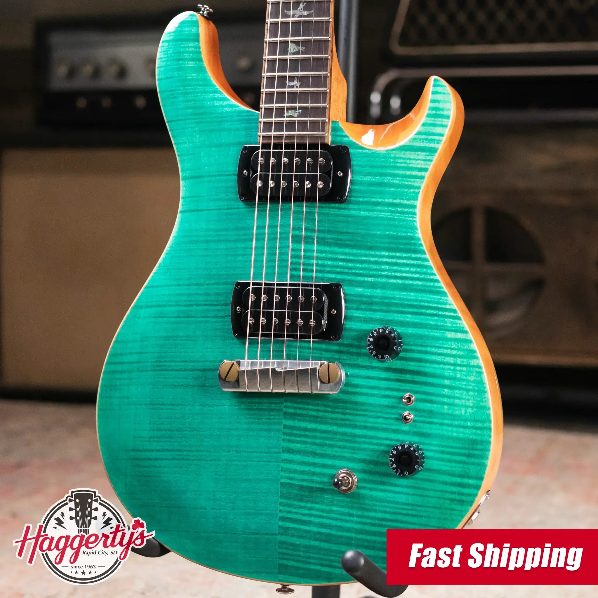 PRS SE Paul's Guitar Electric Guitar - Turquoise with Gig Bag