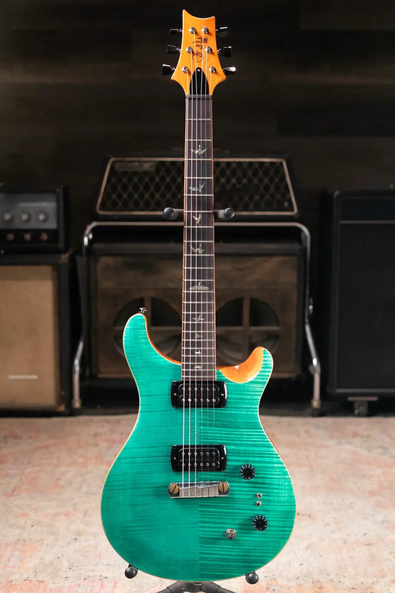 PRS SE Paul's Guitar Electric Guitar - Turquoise with Gig Bag