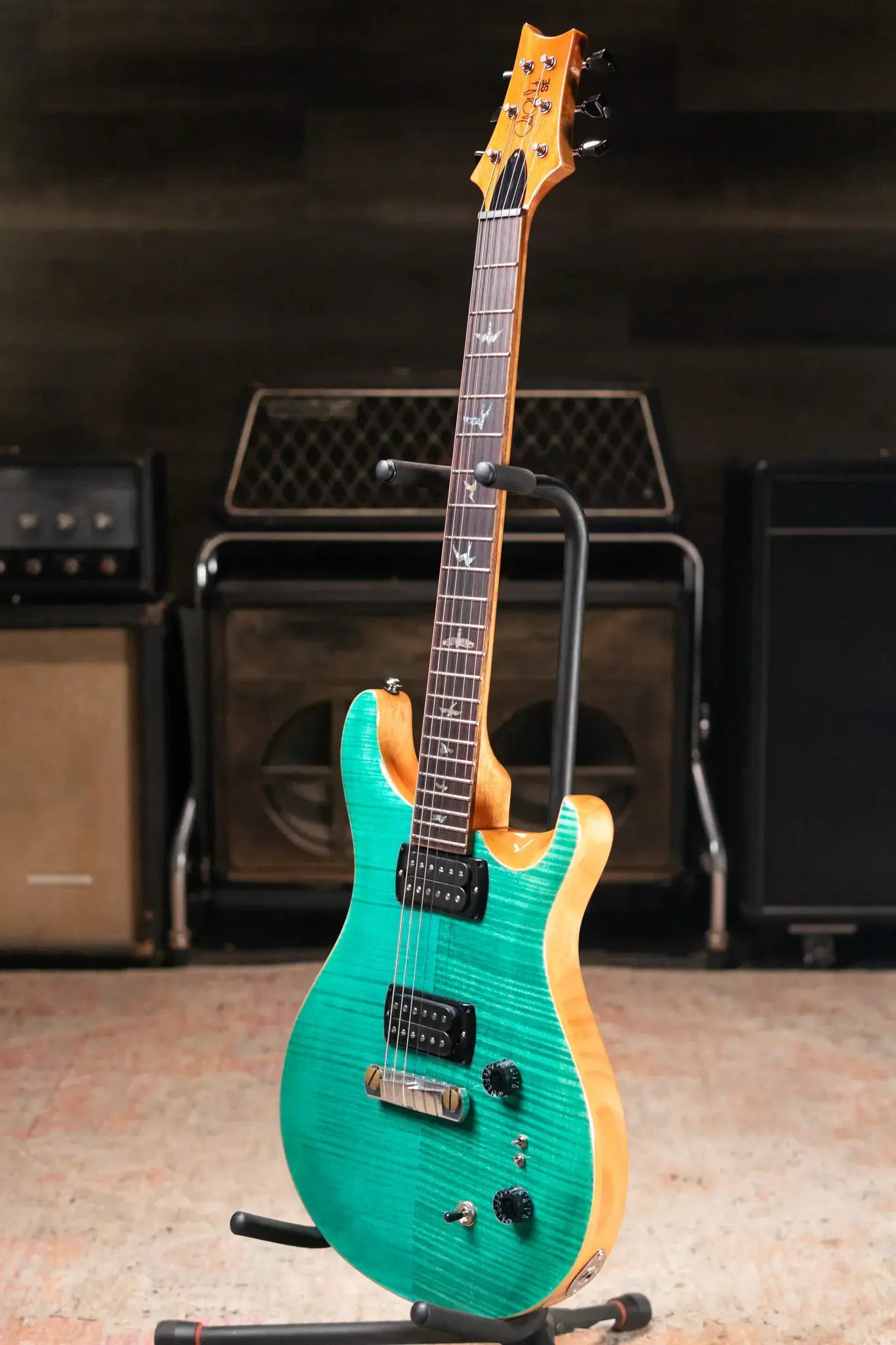PRS SE Paul's Guitar Electric Guitar - Turquoise with Gig Bag