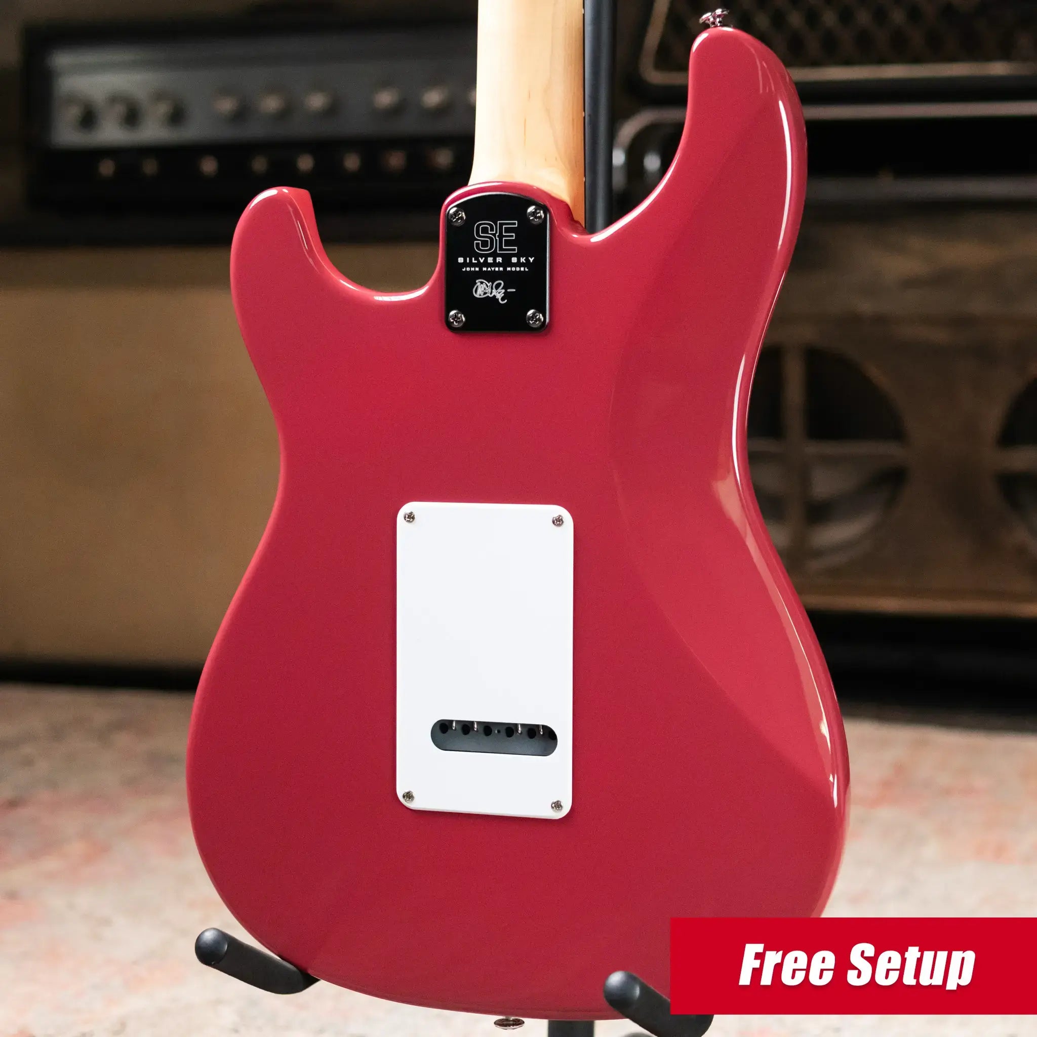 PRS SE Silver Sky Electric Guitar - Derby Red with Gig Bag