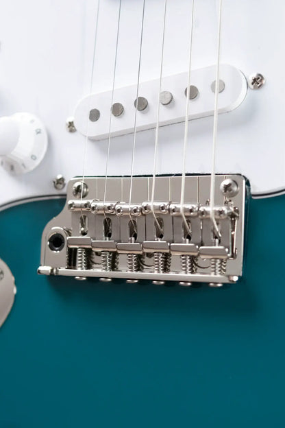 PRS SE Silver Sky Left-Handed Electric Guitar - Nylon Blue with Gig Bag