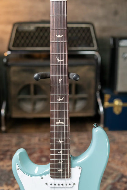 PRS SE Silver Sky Left-handed John Mayer Model Electric Guitar - Stone Blue with Gig Bag