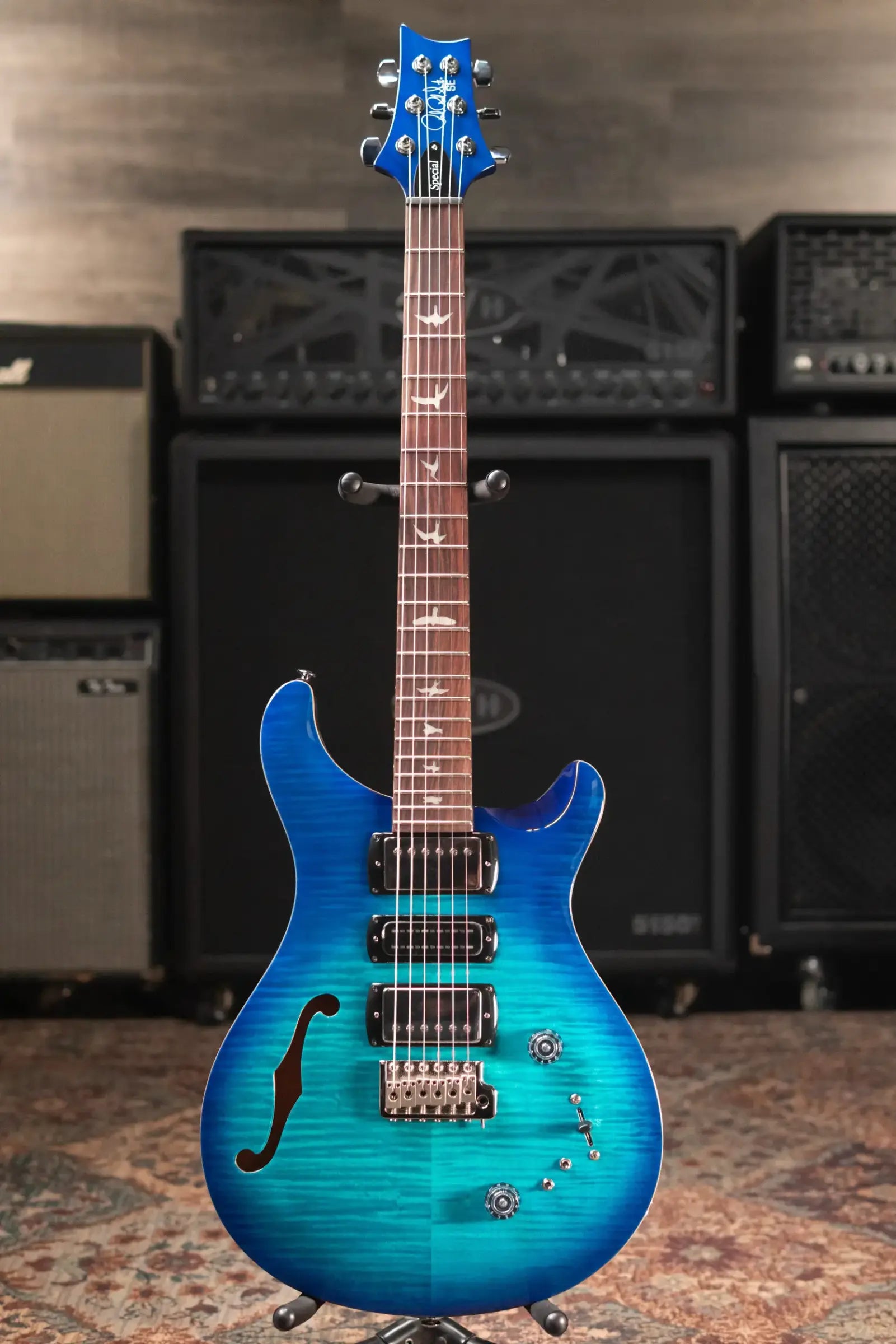 PRS SE Special Semi-Hollow Electric Guitar - Lake Blue with Gig Bag