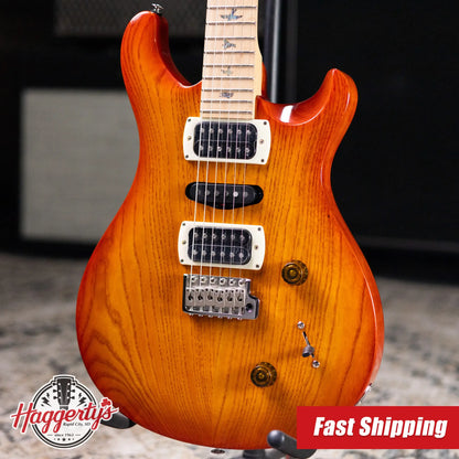 PRS SE Swamp Ash 22 Electric Guitar - Vintage Sunburst with Gig Bag
