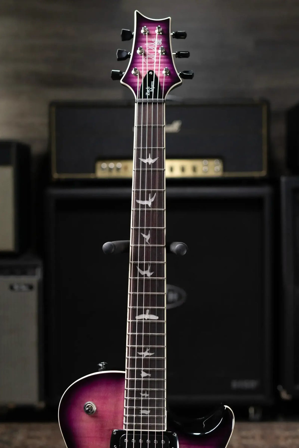 PRS SE Zach Myers Semi-Hollowbody Electric Guitar - Elder Berry Burst with Gig Bag