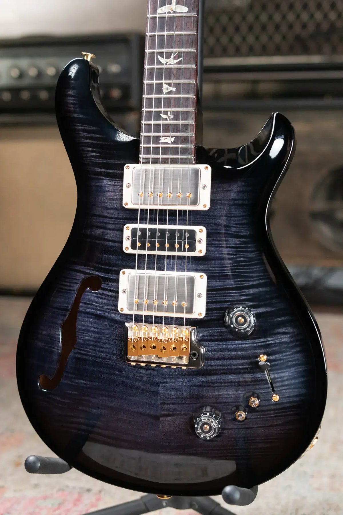 PRS Special Semi Hollow 10 Top Electric Guitar Faded Whale Blue Wraparound Smokeburst with Hardshell Case 67aba20f0d94a