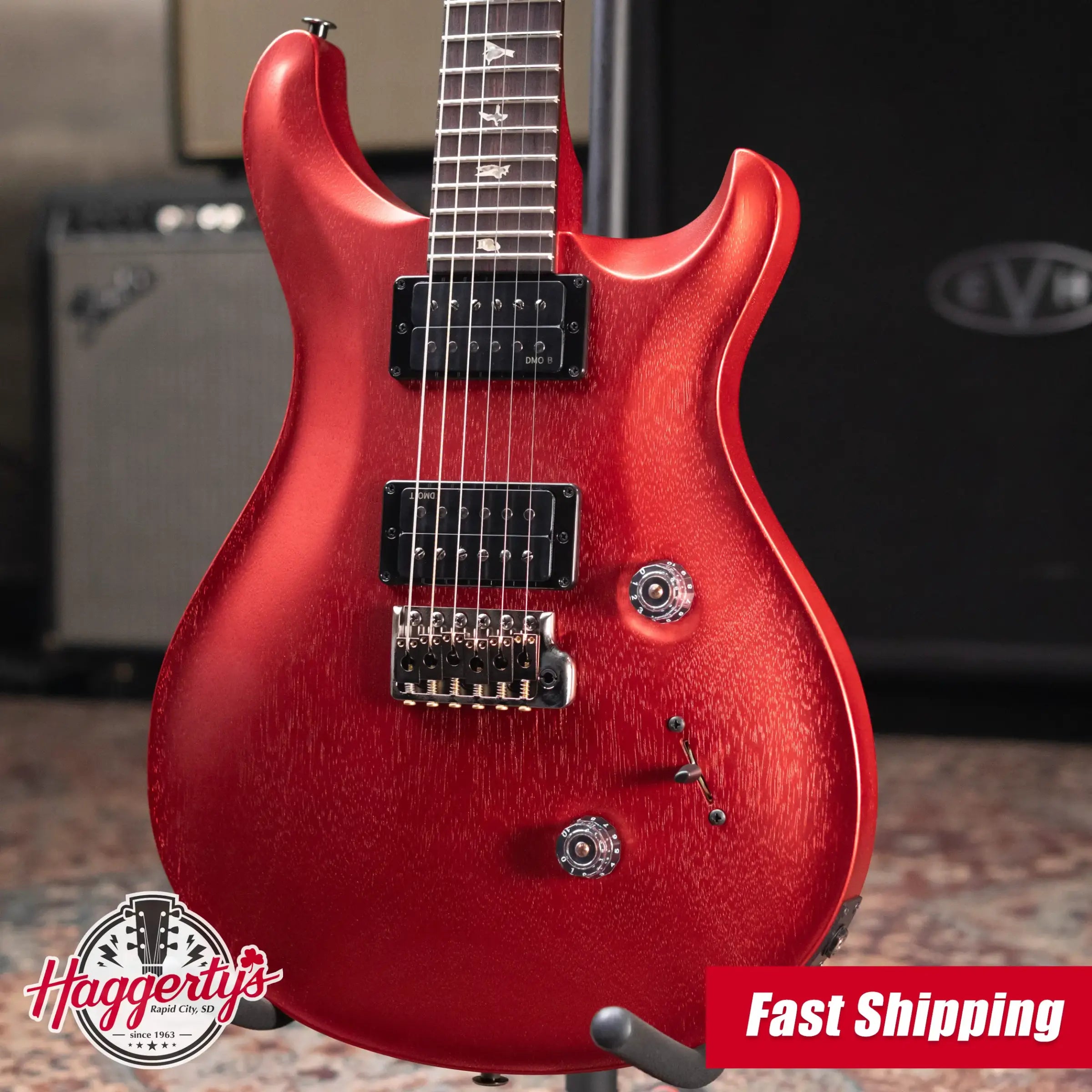 PRS Standard 24 Satin Electric Guitar - Red Apple Metallic with Hardshell Case - Used