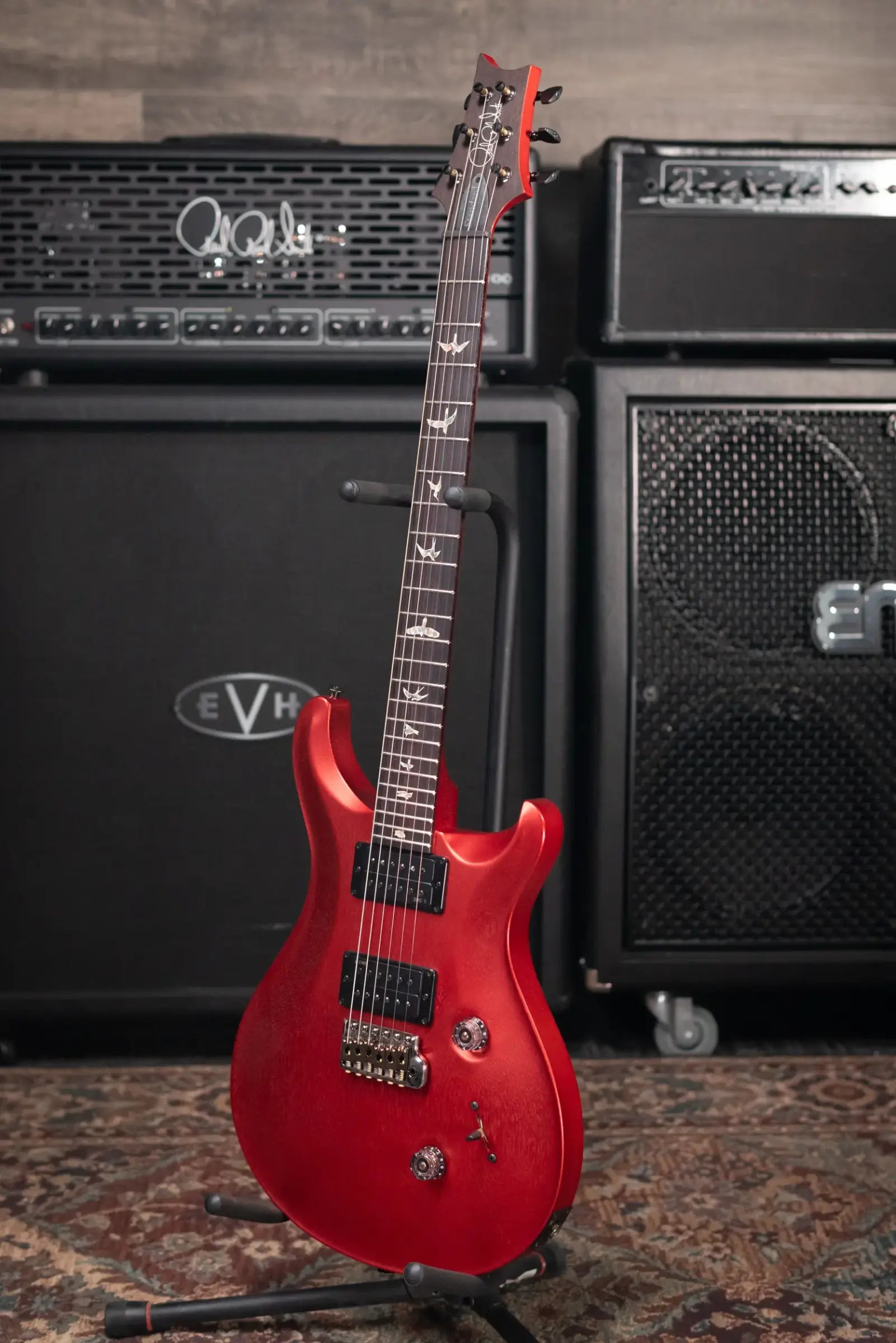 PRS Standard 24 Satin Electric Guitar - Red Apple Metallic with Hardshell Case - Used