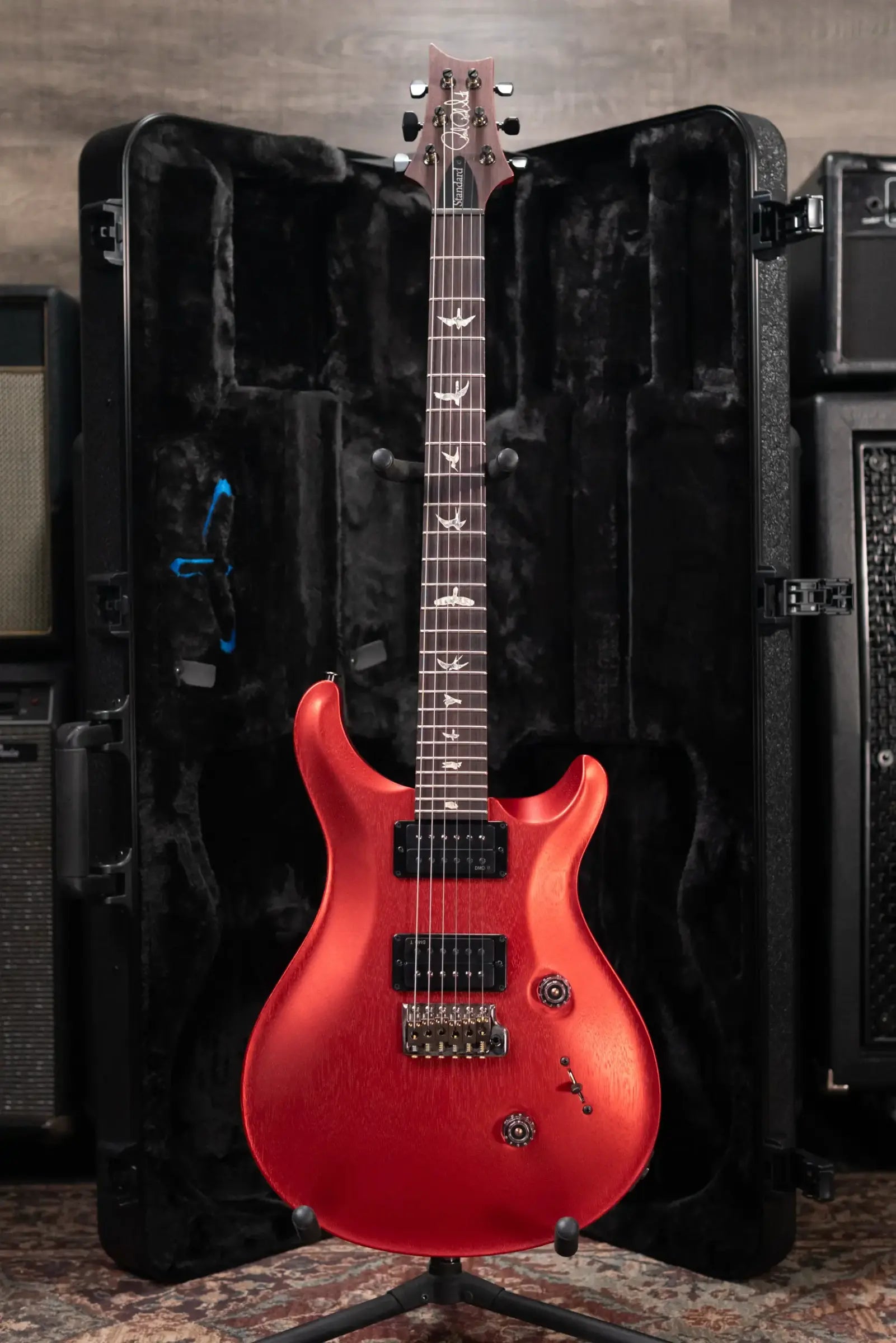 PRS Standard 24 Satin Electric Guitar - Red Apple Metallic with Hardshell Case - Used