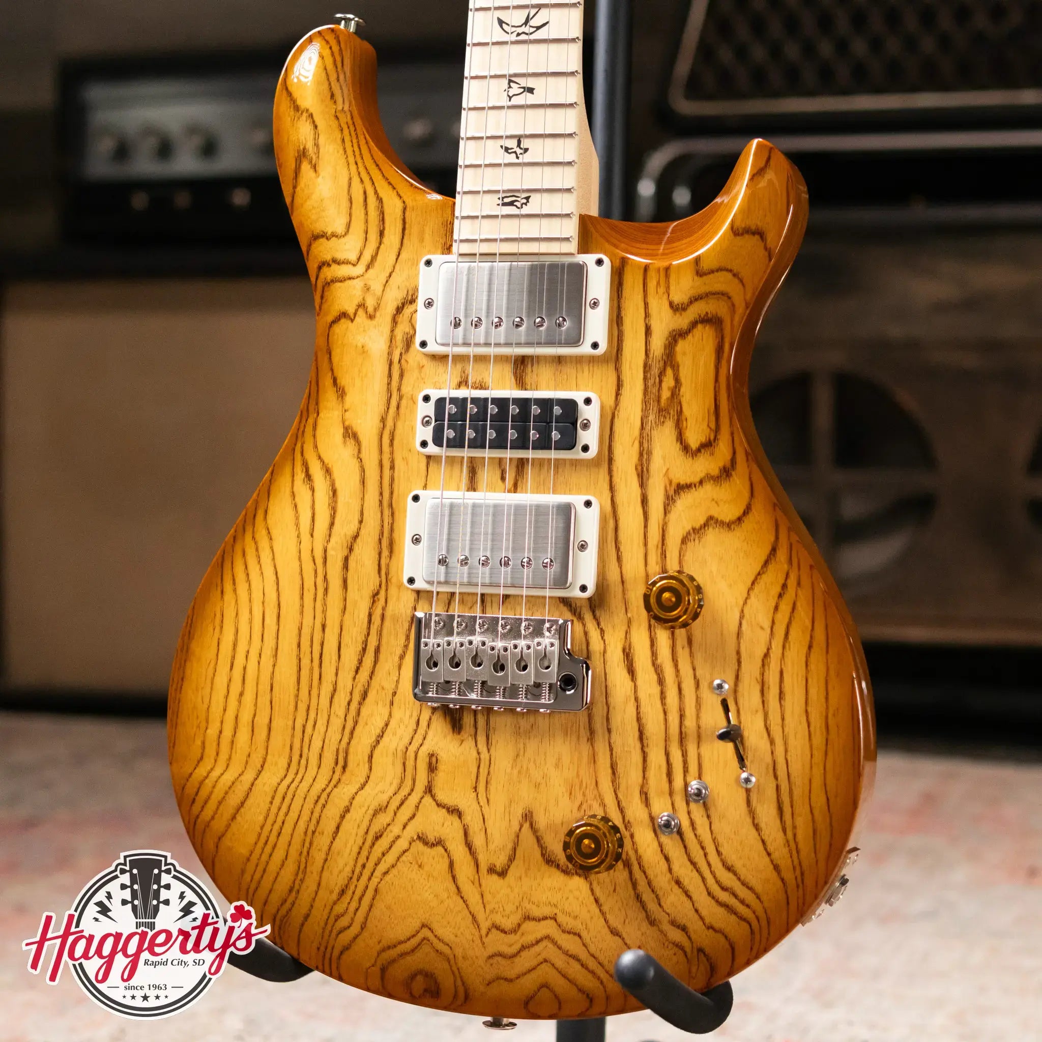 PRS Swamp Ash Special Maple Electric Guitar - Vintage Natural with Gig Bag