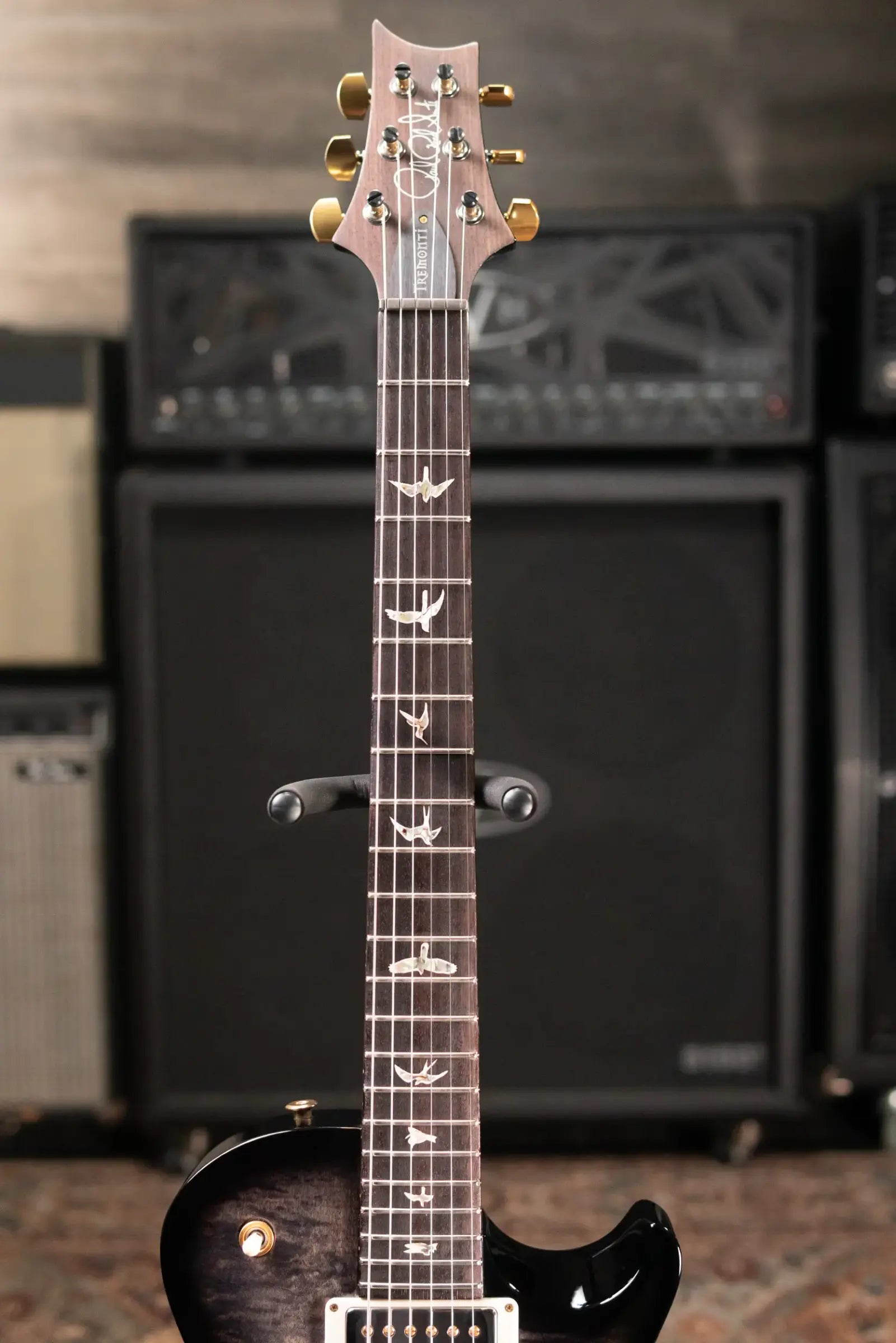 PRS Tremonti Signature 10-Top Electric Guitar - Charcoal Wraparound Smokeburst with Hardshell Case