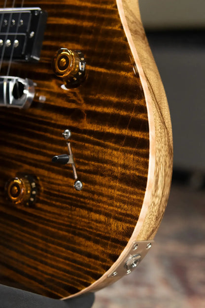 PRS Wood Library Custom 24 Stoptail Limited Edition 10-Top Electric Guitar - Tiger Eye with Hardshell Case
