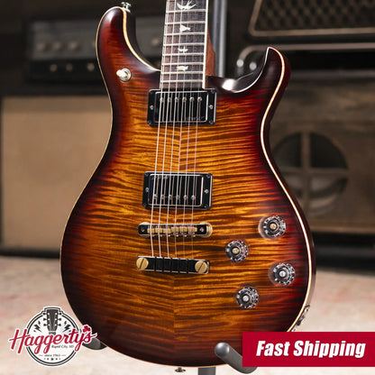 PRS Wood Library McCarty 594 Electric Guitar Satin Black Gold Burst with Hardshell Case - Used