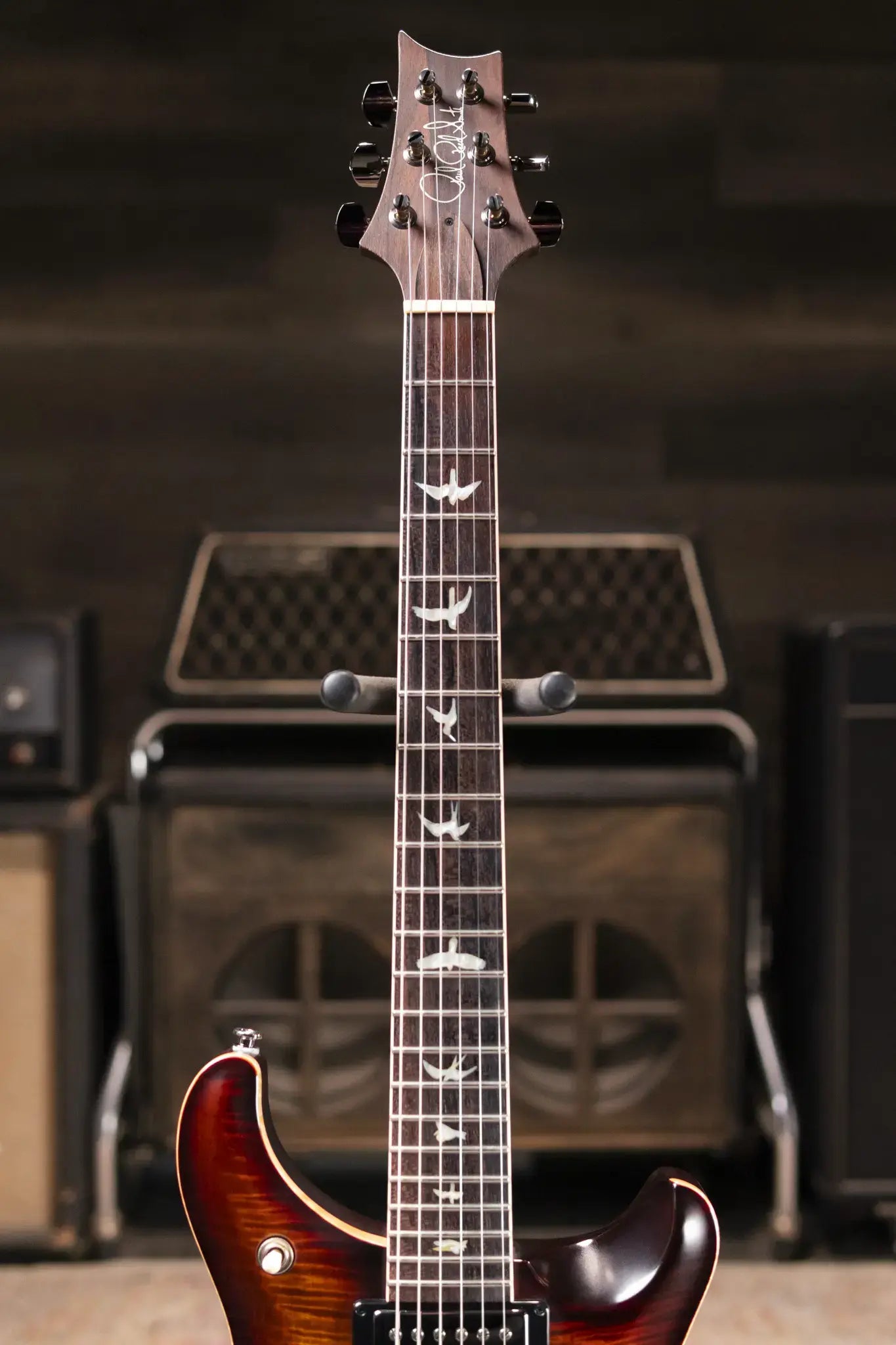 PRS Wood Library McCarty 594 Electric Guitar Satin Black Gold Burst with Hardshell Case - Used