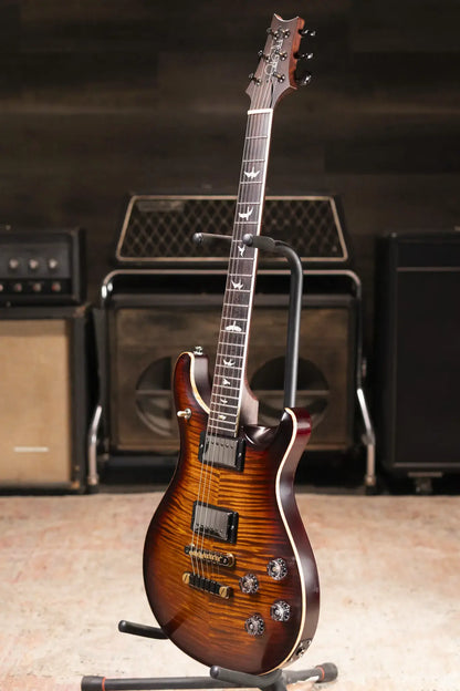 PRS Wood Library McCarty 594 Electric Guitar Satin Black Gold Burst with Hardshell Case - Used