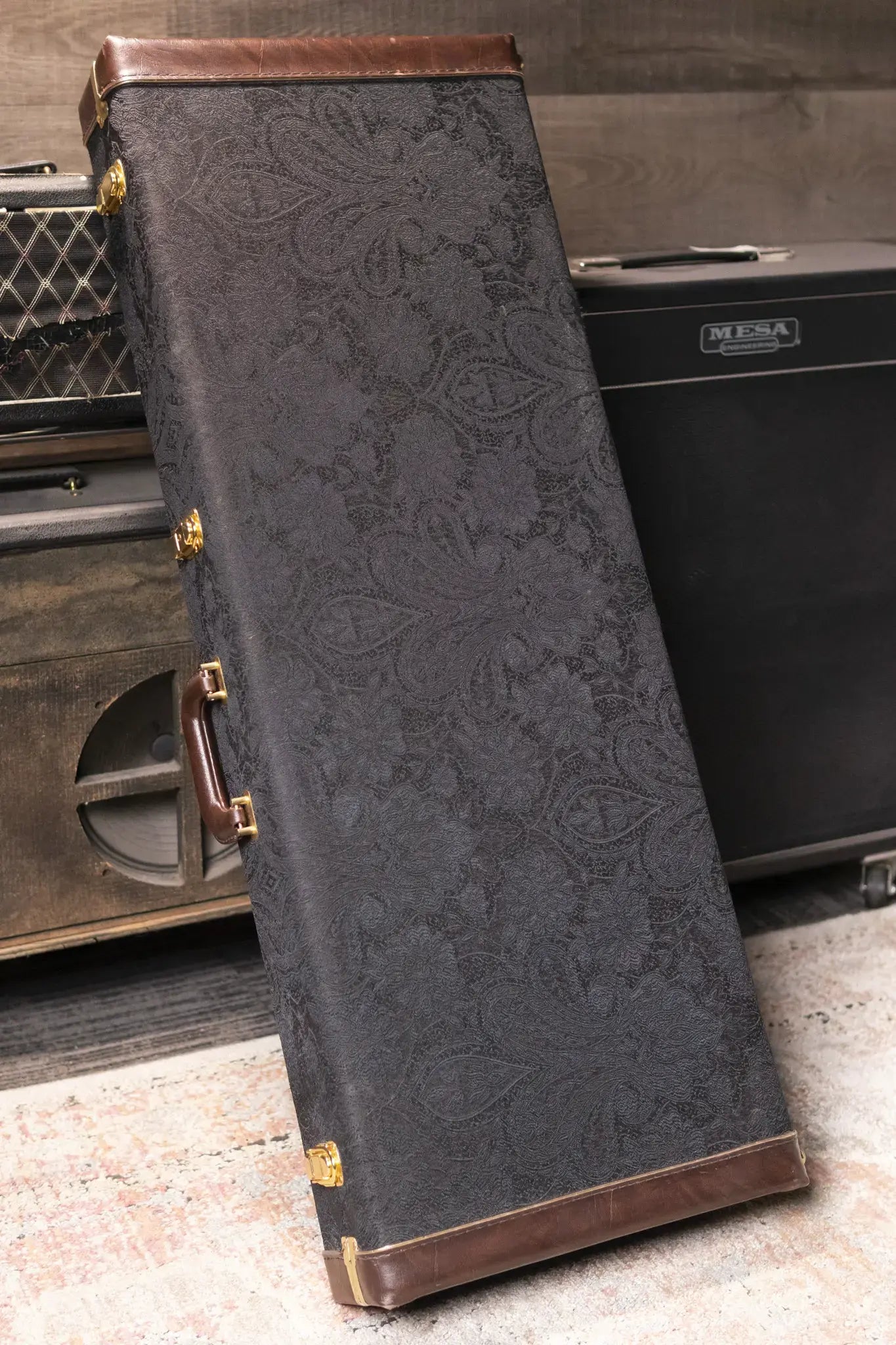 PRS Wood Library McCarty 594 Electric Guitar Satin Black Gold Burst with Hardshell Case - Used