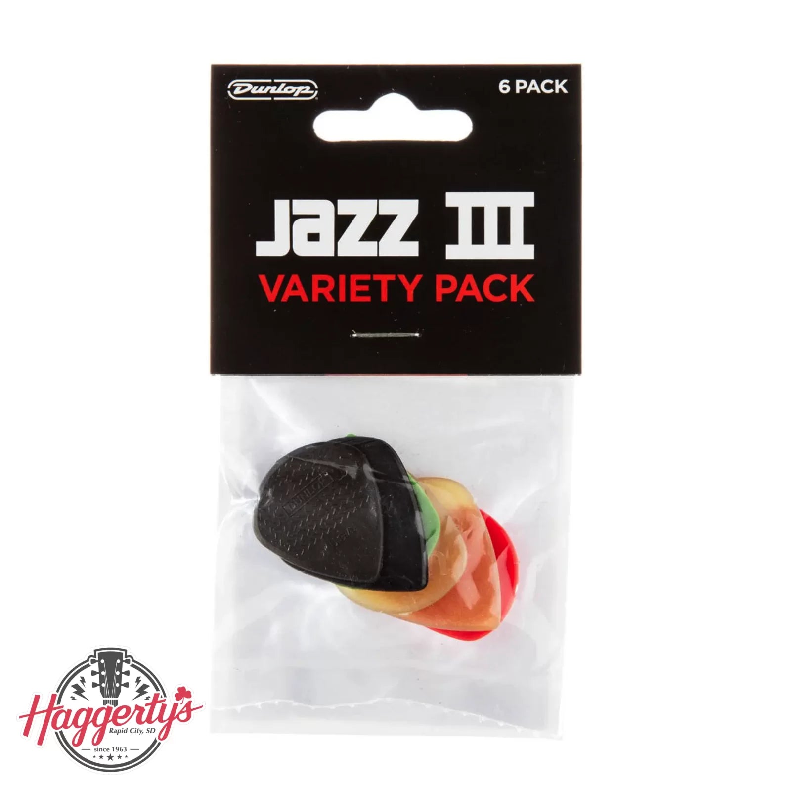 Dunlop PVP103 Guitar Pick Pack, Jazz Variety