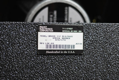 Peavey Bravo 112 25-Watt 1x12" Guitar Combo, Black/Gray with Footswitch - Used