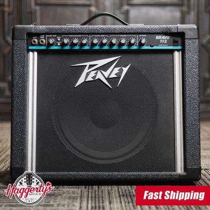 Peavey Bravo 112 25-Watt 1x12" Guitar Combo, Black/Gray with Original Footswitch - Used