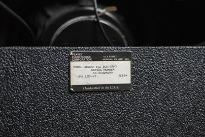 Peavey Bravo 112 25-Watt 1x12" Guitar Combo, Black/Gray with Original Footswitch - Used