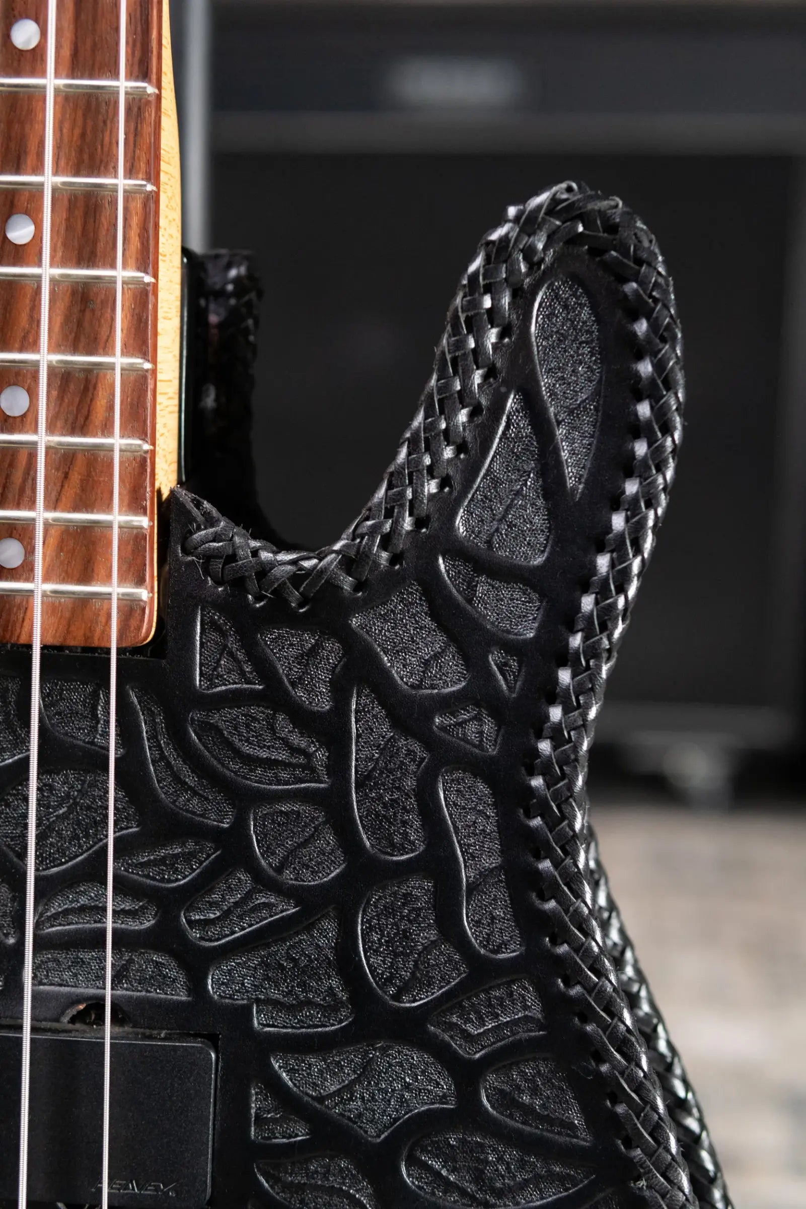 Peavey USA Foundation Electric Bass with Tooled Leather Cover and Hardshell Case - Used
