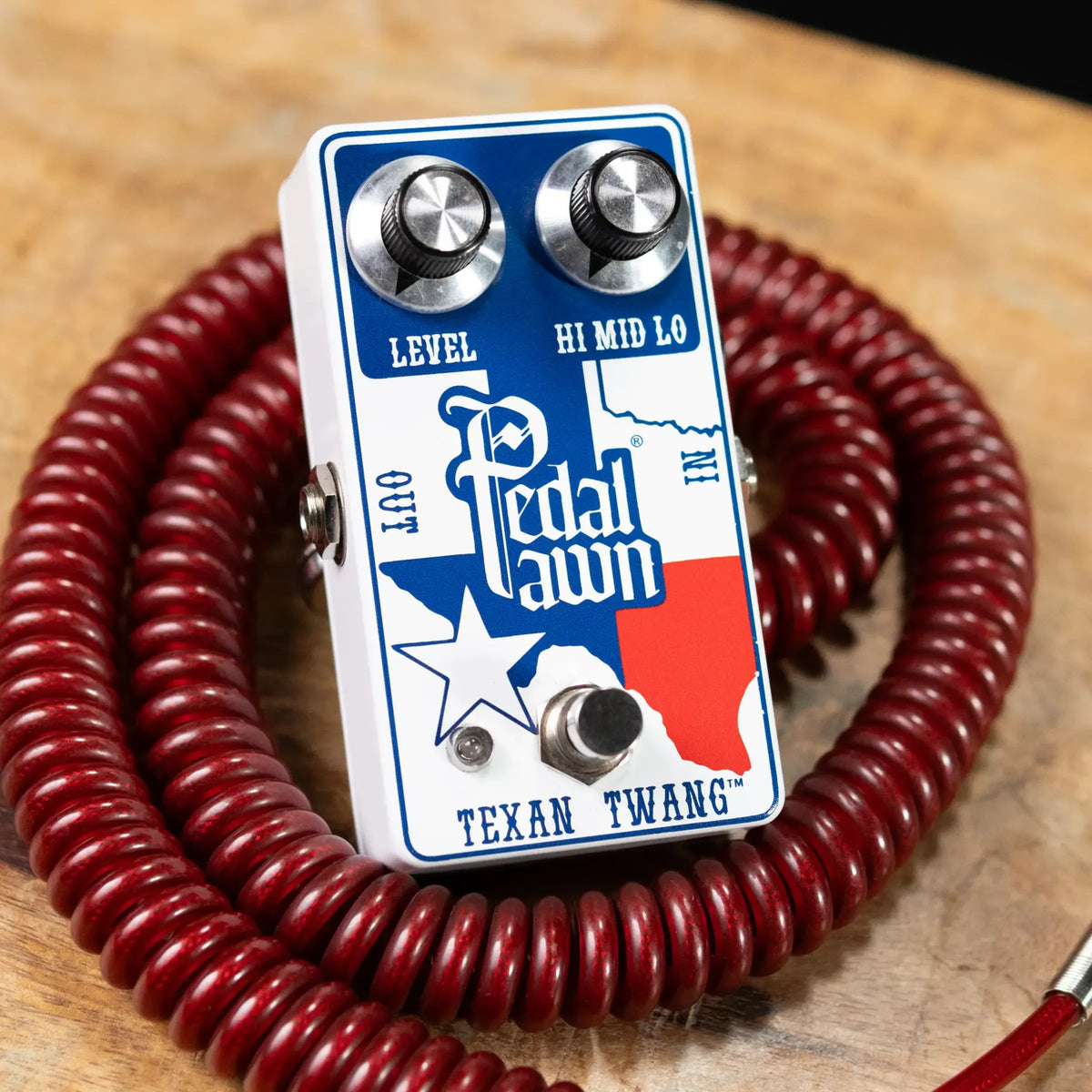 Pedal Pawn Texan Twang White Overdrive/Boost Effect Pedal - Used
