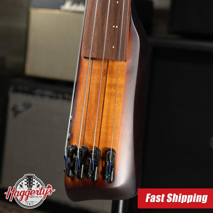 Ibanez Bass Workshop UB804 4-String Electric Upright Bass - Mahogany Oil Burst with Gig Bag