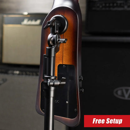 Ibanez Bass Workshop UB804 4-String Electric Upright Bass - Mahogany Oil Burst with Gig Bag