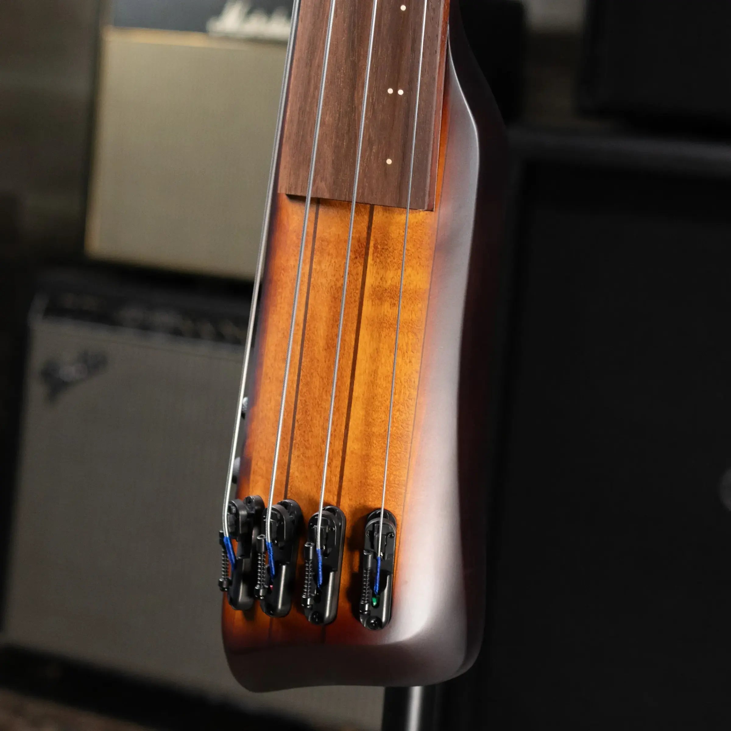 Ibanez Bass Workshop UB804 4-String Electric Upright Bass - Mahogany Oil Burst with Gig Bag