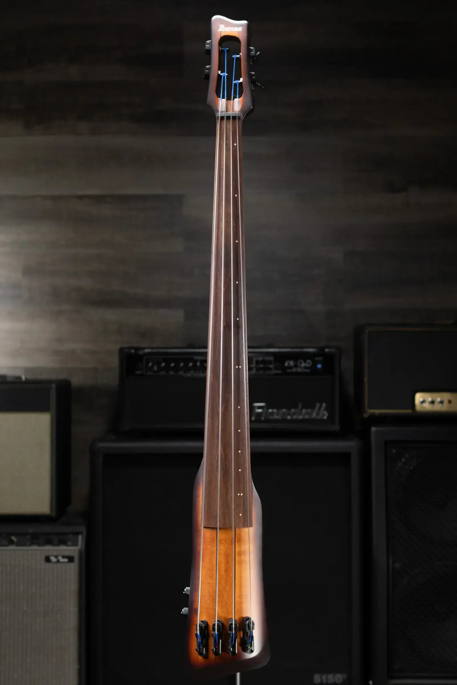 Ibanez Bass Workshop UB804 4-String Electric Upright Bass - Mahogany Oil Burst with Gig Bag