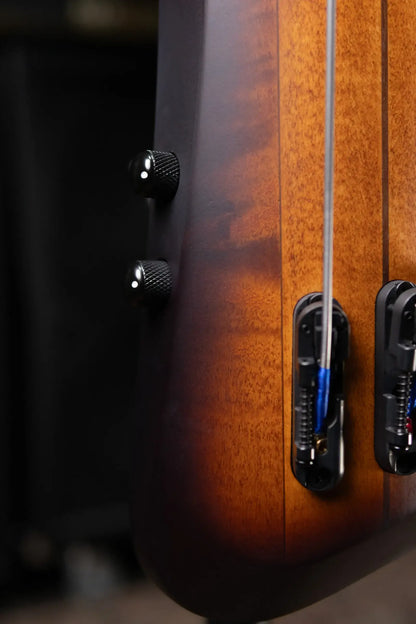 Ibanez Bass Workshop UB804 4-String Electric Upright Bass - Mahogany Oil Burst with Gig Bag