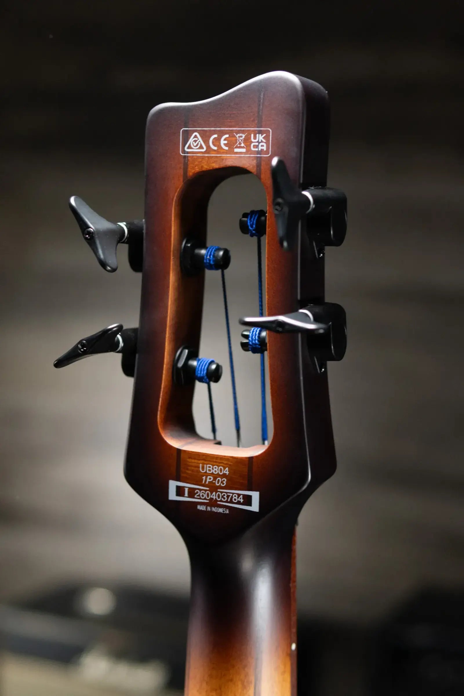 Ibanez Bass Workshop UB804 4-String Electric Upright Bass - Mahogany Oil Burst with Gig Bag