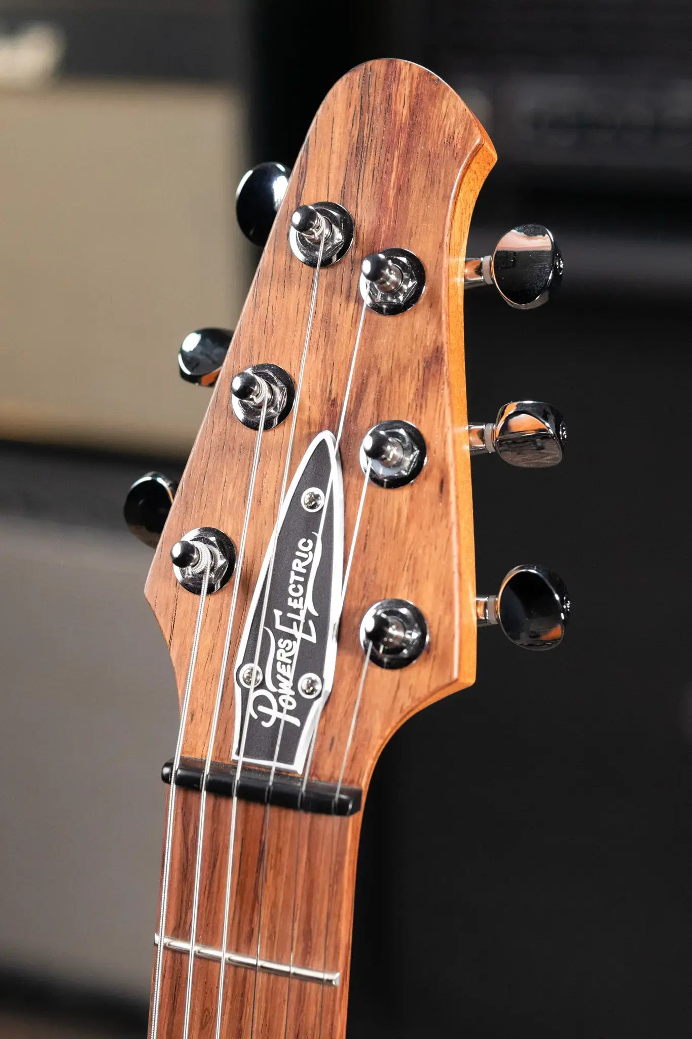 Powers Electric A-Type FF42 Hollow Body Electric Guitar - Casablanca Beige/Black Metallic with Gig Bag
