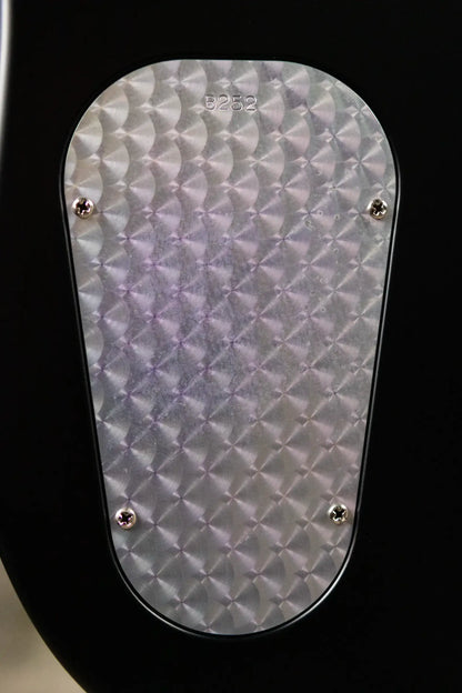 Powers Electric A-Type FF42 NAMM 2026 Hollow Body Electric Guitar - Select Maple Chroma Silver Cranberry with Gig Bag