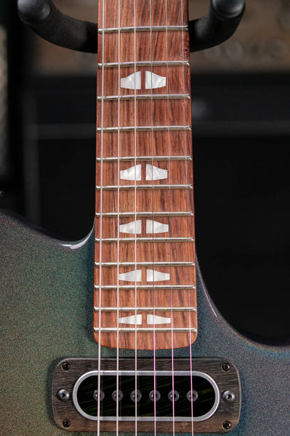 Powers Electric A-Type PF42 Hollow Body Electric Guitar - Chroma Stratus with Gig Bag