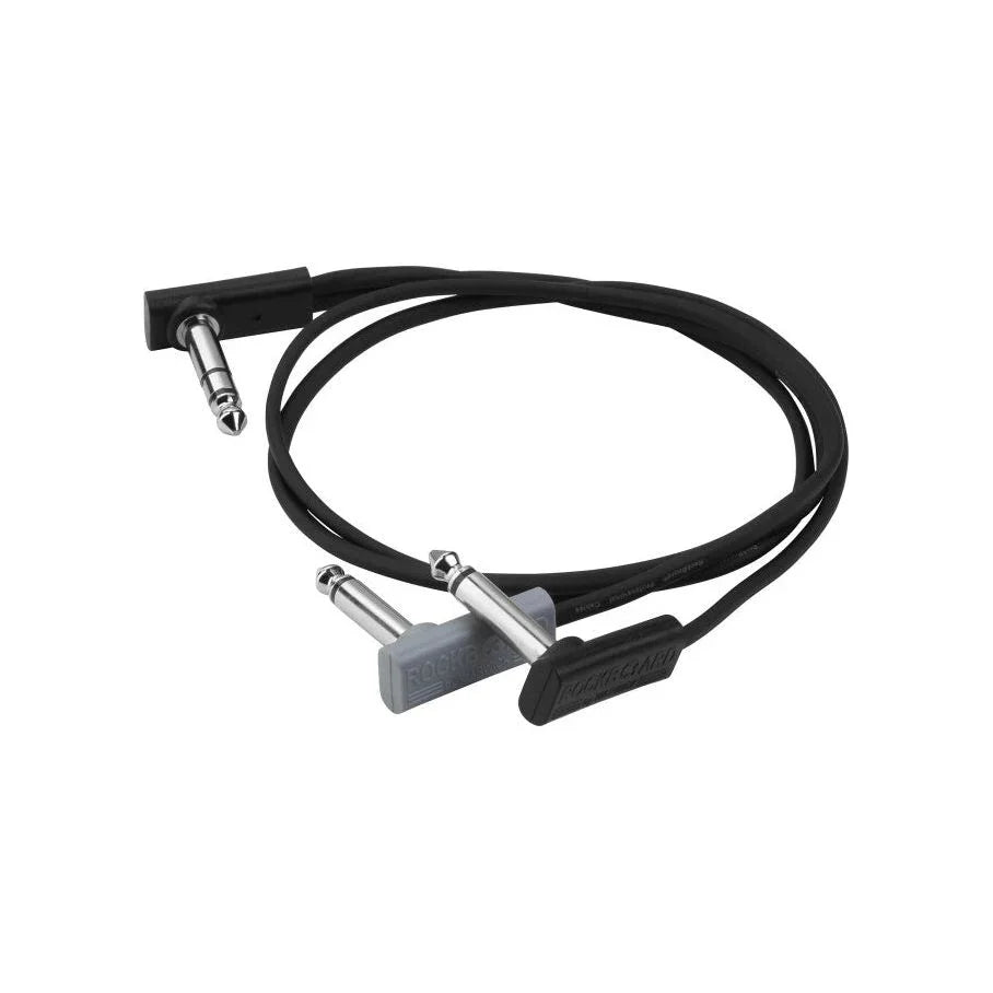 RockBoard Flat Patch Y-Splitter Cable, 50 cm / 19 11/16" Black