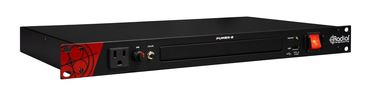 Radial Engineering Power-2 19" Rack Mount Power Conditioner/Surge Surpressor, LED Lighting