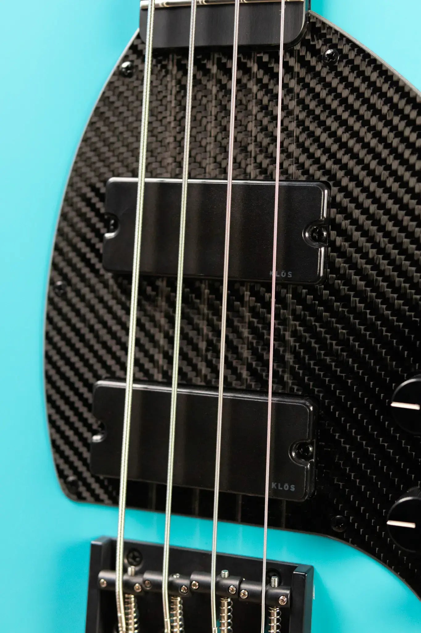 KLOS Apollo IV Electric Bass - Paulownia Aqua with Gig Bag