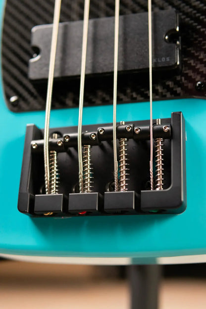 KLOS Apollo IV Electric Bass - Paulownia Aqua with Gig Bag