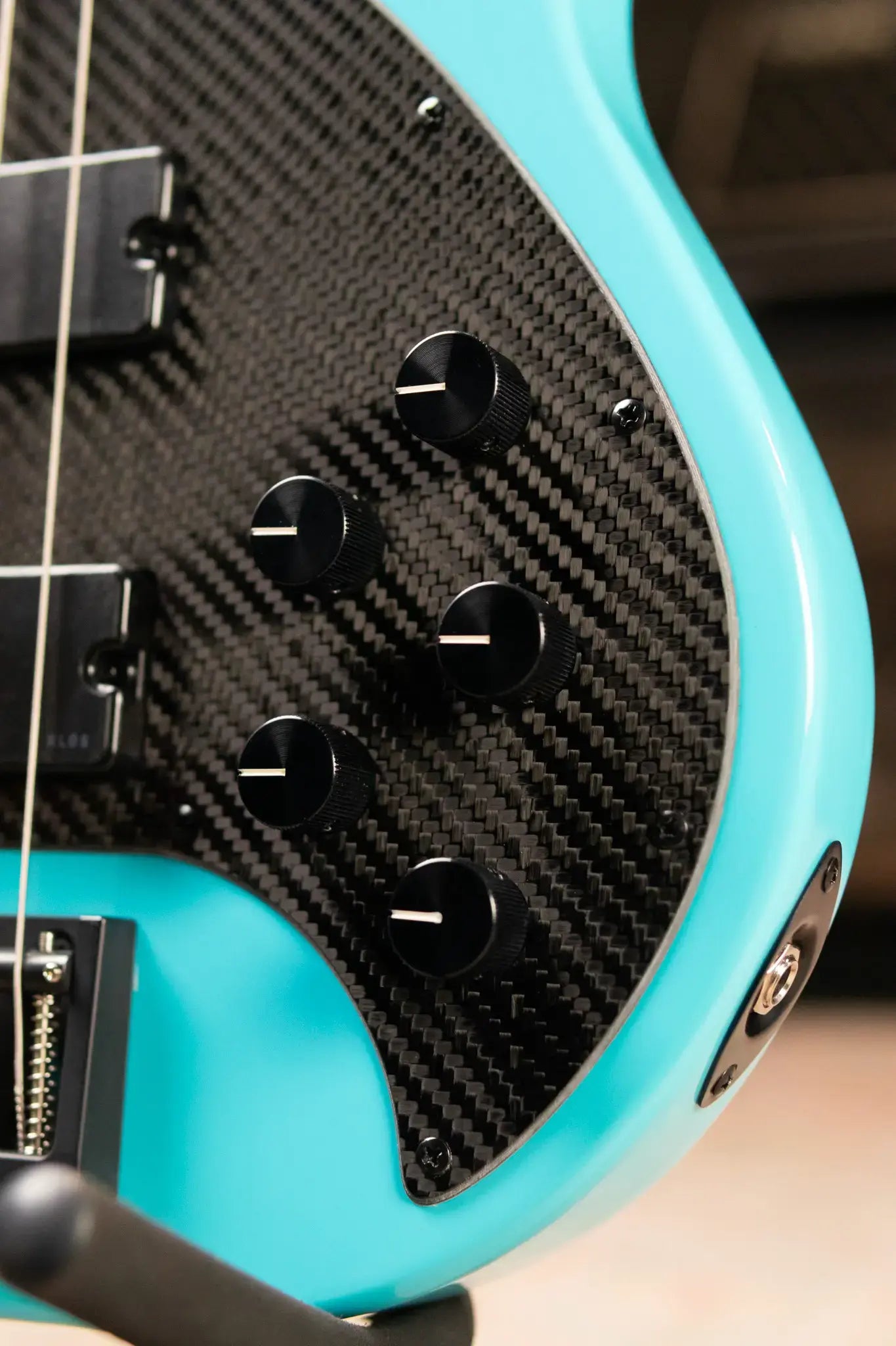 KLOS Apollo IV Electric Bass - Paulownia Aqua with Gig Bag