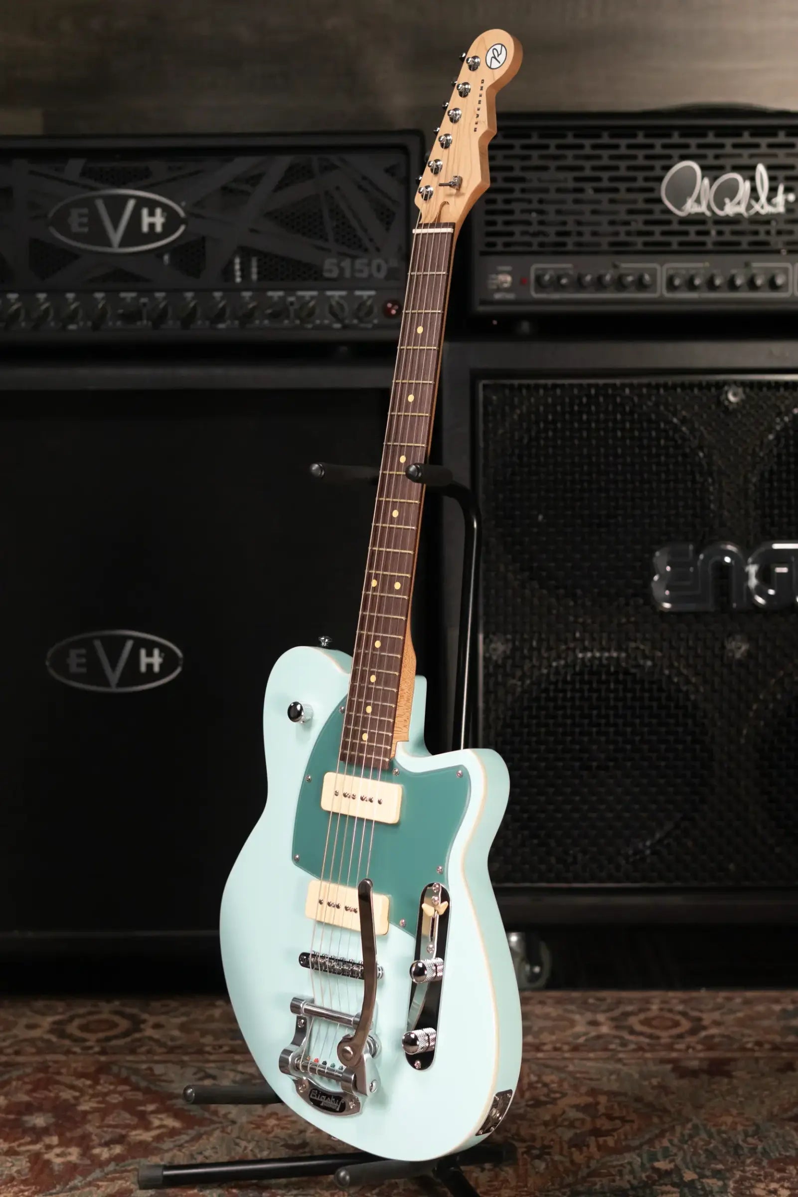 Reverend Charger 290 Bigsby Electric Guitar - Chronic Blue