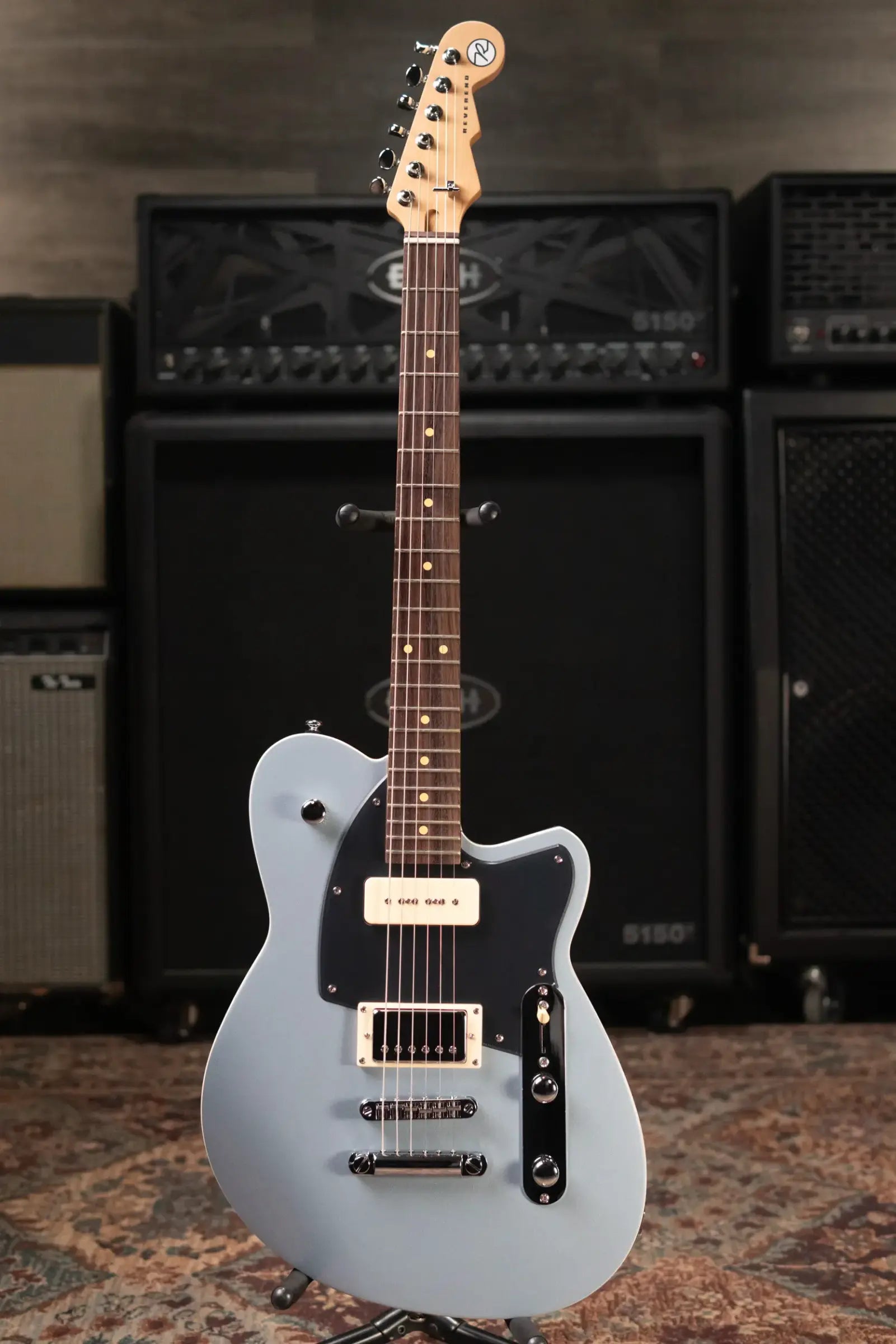 Reverend Double Agent OG Electric Guitar - Metallic Silver Freeze