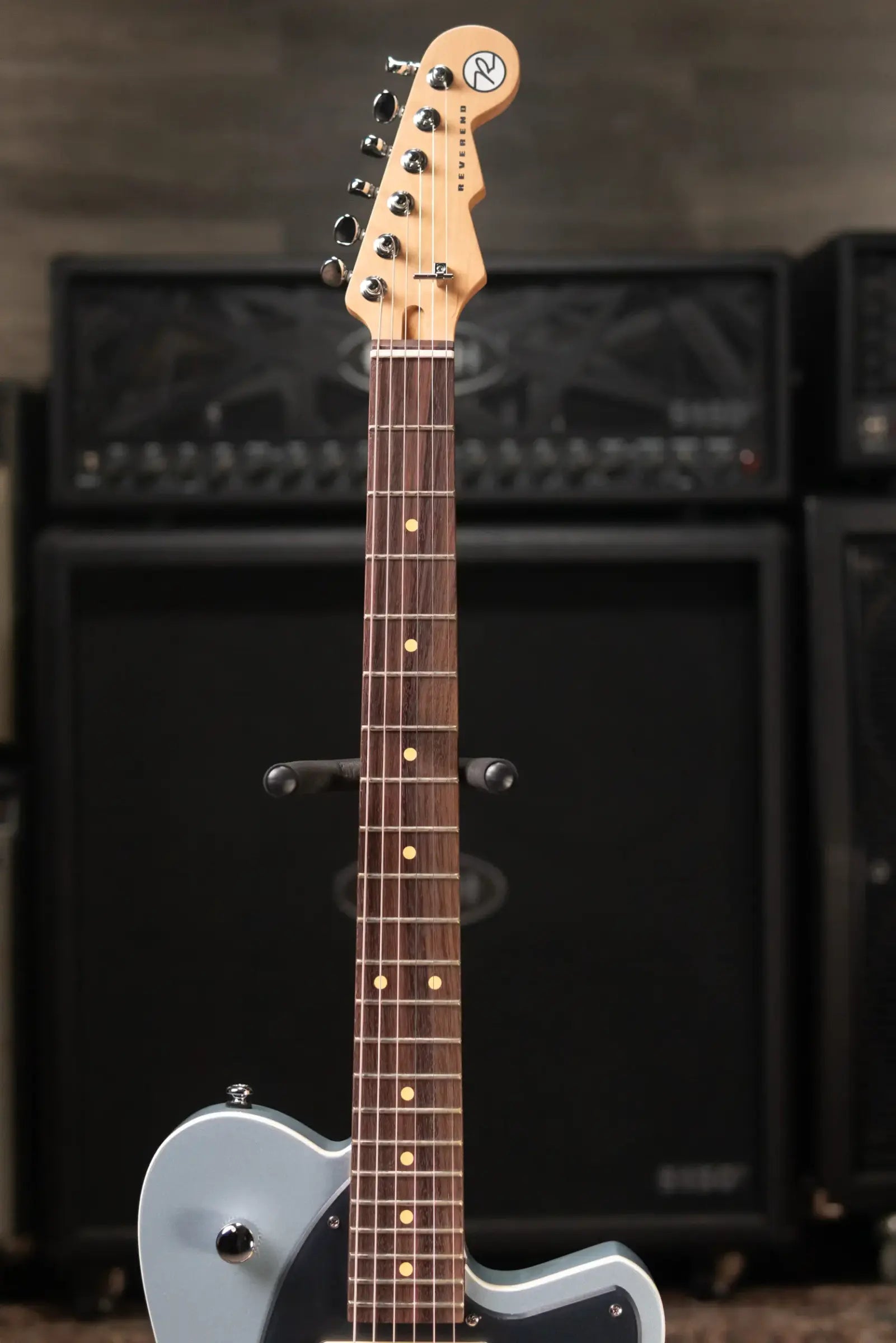 Reverend Double Agent OG Electric Guitar - Metallic Silver Freeze