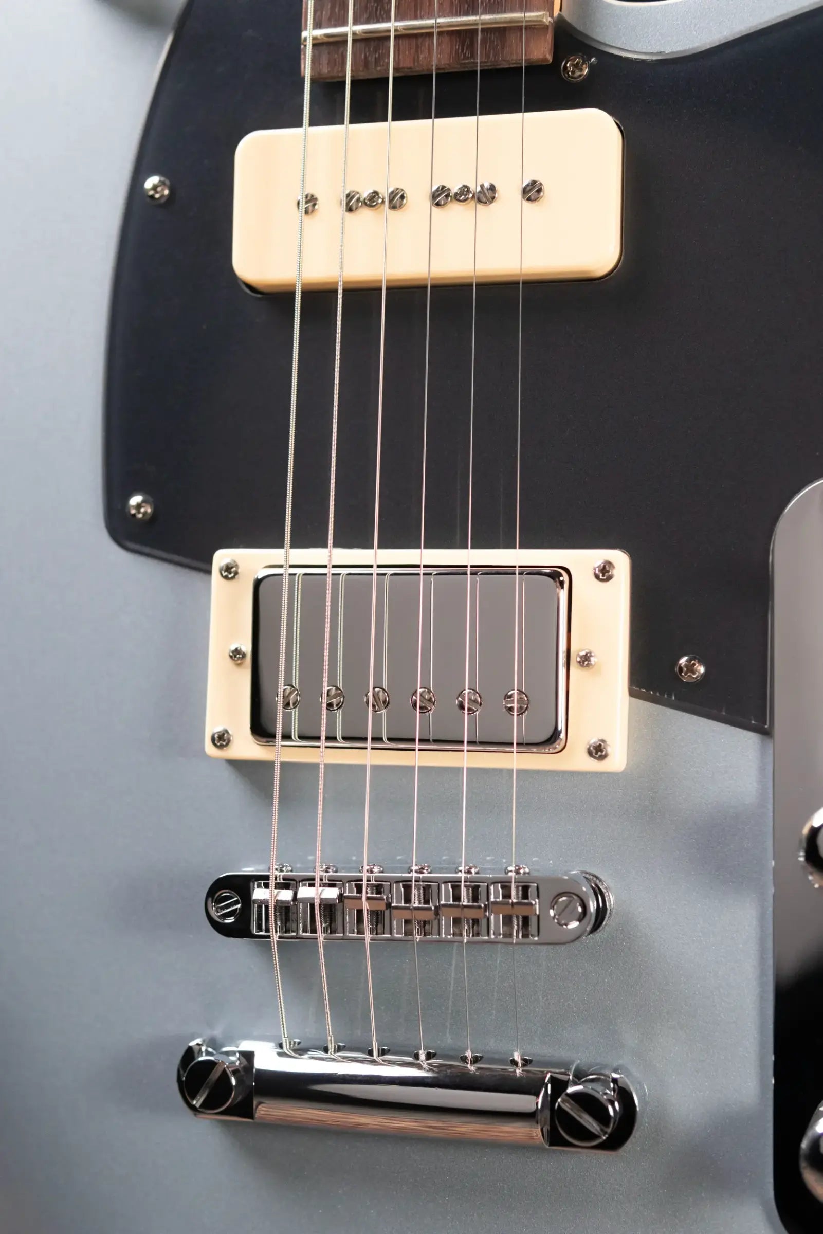Reverend Double Agent OG Electric Guitar - Metallic Silver Freeze