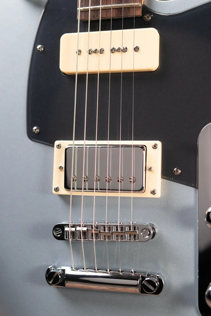 Reverend Double Agent OG Electric Guitar - Metallic Silver Freeze