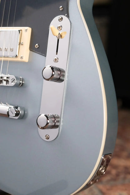 Reverend Double Agent OG Electric Guitar - Metallic Silver Freeze