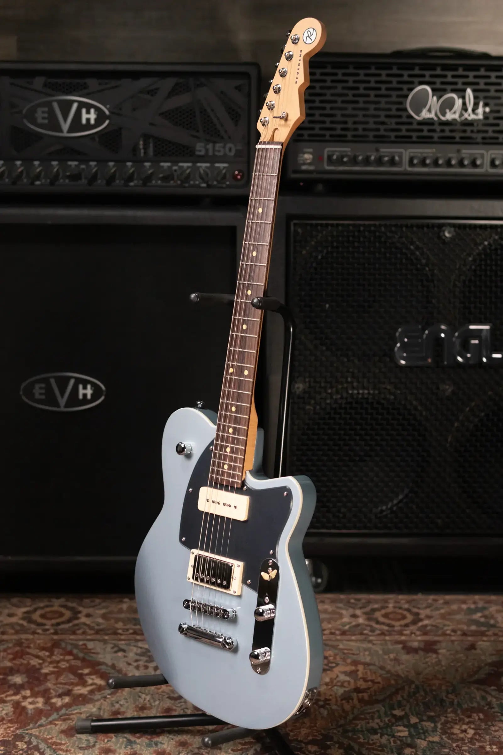 Reverend Double Agent OG Electric Guitar - Metallic Silver Freeze
