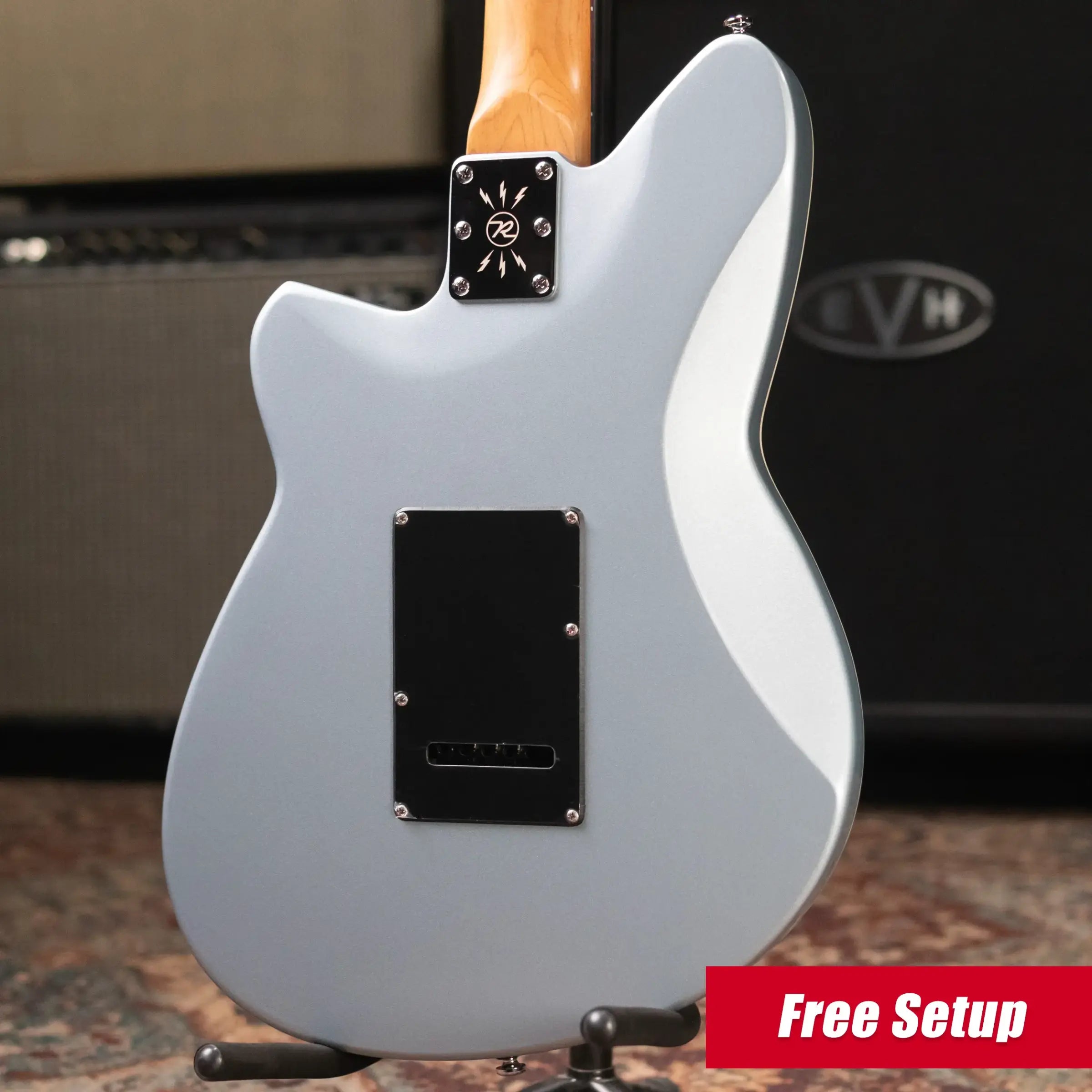 Reverend Double Agent W Electric Guitar - Metallic Silver Freeze